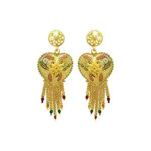 Wholesale Brass Fashion Jewelry 14K18K24K Micron Gold Plated Dubai Style Heavy Bridal <b>Long</b> <b>Necklaces</b> Set Traditional Jewelry Set - Product Image 5