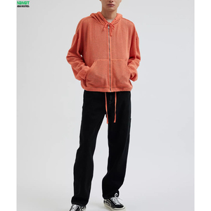 Cardigan d'été léger et respirant en maille ouverte pour homme, avec fermeture éclair, style décontracté - Product Image 4