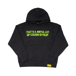 Sweat à capuche zippé oversize 100 % coton pour homme, style streetwear, décontracté, vierge, avec la phrase « THATS A LOT OF COUGH SYRUP » - Product Image 3