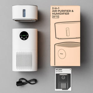 带有H13 HEPA过滤器的2合1空气净化器和家用加湿器，卧室，宠物，过敏，LED显示屏安静 - Product Image 6