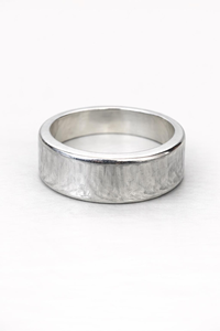Solid Sterling Silver Hammered <b>Dome</b> <b>Ring</b> Wide Statement Band Minimalist Wedding <b>Ring</b> Handmade Textured Chunky Silver Jewelry - Product Image 3