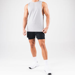 Chaleco Deportivo de Alta Calidad para Hombre, con Logotipo Personalizado, Corte Musculoso, Acanalado, Transpirable, Camiseta sin Mangas Personalizada, Servicio OEM - Product Image 4