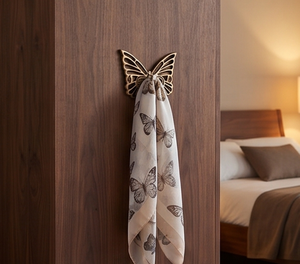Handcrafted Butterfly Metal Wall <b>Hooks</b> Stylish Design Perfect For Home Decoration And Storage Organization Modern Wall Accent - Product Image 4