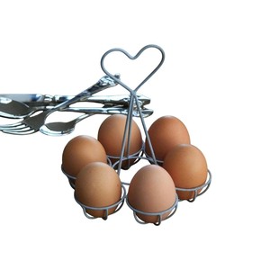 Metal Egg <b>For</b> Fresh Eggs Degree Egg <b>Storage</b> Rack Heavy Duty Wire Egg Holder With Dispensing Design <b>For</b> <b>Kitchen</b> Organization - Product Image 3