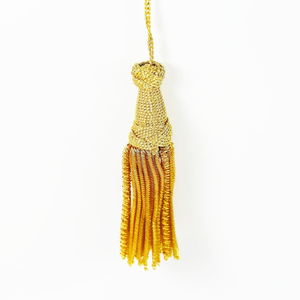 Chaîne de strass en fil tissé durable de haute qualité avec franges et pompons pour vêtements, textiles de maison et fournitures de remise de diplôme - Product Image 6