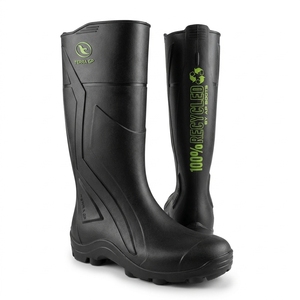AP Boots Terra GP <b>Knee</b>-<b>High</b> PVC Waterproof Steel Toe Rain Boots 100% Recycled Lightweight Soft Unisex Long All Seasons - Product Image 1