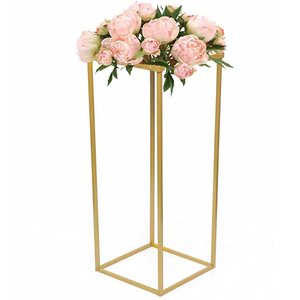 Festive & Party Supplies European Metal Flower Pot Stands Designs Iron Flower Stand Wedding <b>Decoration</b> <b>Table</b> Aluminum Carton - Product Image 1