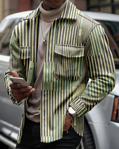 Camisa de Franela a Cuadros para Hombre, Diseño Elegante, Corte Holgado, Estilo Gentleman - Product Image 5