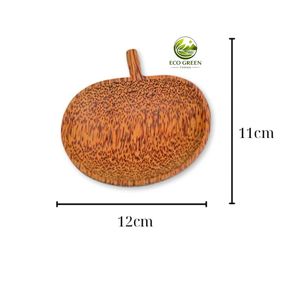 Mini assiette écologique en coque de noix de coco, plat à sauce en bois, plateau à collation naturel, petit bol pour sauce soja, épices, desserts, vaisselle artisanale - Product Image 6