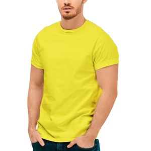 100% algodón hombres camiseta fábrica al por mayor cantidad personalizada camiseta hombres camiseta para la venta manga corta cuello redondo sólido Casual - Product Image 1