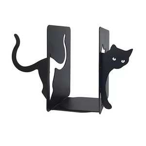 Durable Metal Bookends Strong Book Holder Non Slip Book Stopper <b>Office</b> Desk <b>Shelf</b> Organizer - Product Image 1