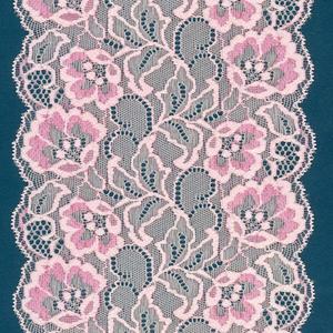 Tela de Encaje Floral de Dos Tonos, Encaje Festoneado de 13.5 cm para Lencería, Vestido, Tela de Encaje Romántica - Product Image 1