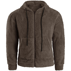 Sudadera con Capucha de Forro Polar Sherpa Personalizada para Hombre y Mujer, Suave, Cálida, con Cierre, para Invierno, Informal, de Moda, para Actividades al Aire Libre, de Fábrica - Product Image 5