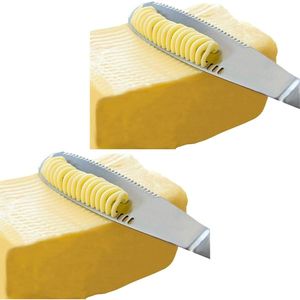 Ustensile de cuisine 3 en 1 en acier inoxydable, étaleur à beurre et couteau, outil de pâtisserie - Product Image 1