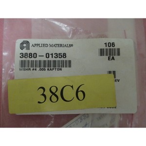 106 AMAT 3880-01358 WSHR # 4 .005 Kapton - Equipo y Piezas de Semiconductores de Confianza con Legado Global en el Mercado - Product Image 1