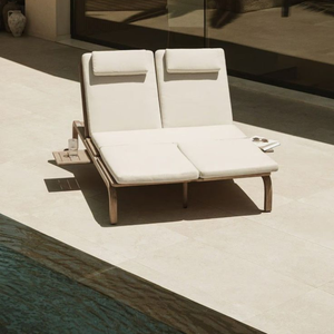 Weather Resistant Adjustable Aluminum Sun Lounger Folding Patio <b>Recliner</b> for Outdoor Use - Product Image 5