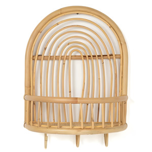 Estantes de Pared de Ratán para Organización del Hogar, Innovadores, Apilables, con Ganchos - Product Image 4