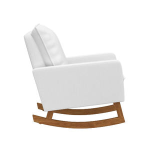 Silla Mecedora Contemporánea de Madera de Teca Sólida con Acabado Natural, Muebles de Salón de Alta Gama para Hostelería, Exportación - Product Image 3