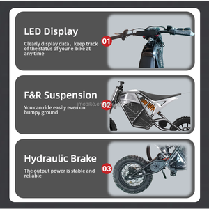 <span class=keywords><strong>Moto</strong></span> tout-terrain électrique <span class=keywords><strong>1500w</strong></span> 48v 21ah, <span class=keywords><strong>moto</strong></span> <span class=keywords><strong>cross</strong></span> électrique avec double suspension et frein hydraulique - Product Image 6