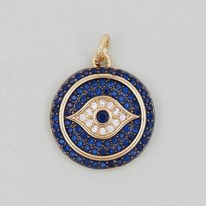 Collar con Colgante de Ojo Turco de Moissanita, Plata de Ley 925, Chapado en Oro, Amuleto de Piedra Azul, Joyería de Lujo para Protección, Tishya para Mujer - Product Image 4