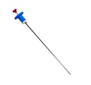 Pistolet d'insémination artificielle en acier inoxydable pour chiens avec conception de chargement fluide, gaine protectrice réutilisable, usage vétérinaire - Product Image 1