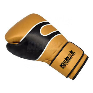 Gants de boxe en cuir confortables avec sangle de poignet antidérapante et réglable pour l'entraînement en salle de sport - Conception durable et rembourrage doux - Product Image 3