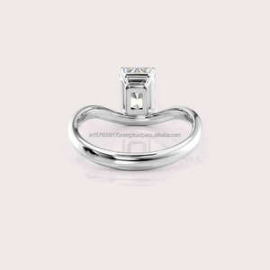 <b>Top</b> Selling Moissanite Engagement Ring for Classic Bridal Jewelry <b>Wedding</b> Proposal Special Occasion Available At Best Price - Product Image 5