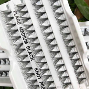 Logo personnalisé pour les bouquets de cils volumineux DIY en gros, cils en bouquets 30D, prix compétitif, vente en gros au Vietnam - Product Image 4