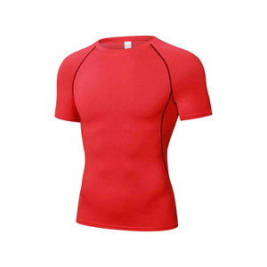 Custom Design Fitness Quick Dry Compression <b>T</b>-shirt for Men Outdoor Training Running Men Gym Exercise <b>T</b>-shirt Breathable Men's - Product Image 3