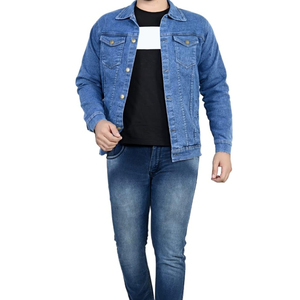 Vestes en jean personnalisées avec logo, parfaites pour les marques et les boutiques, veste en jean à lavage vintage, mode urbaine intemporelle - Product Image 1