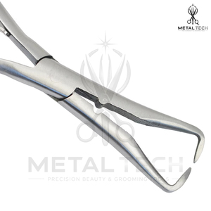 Pince de retrait d'extensions capillaires en acier inoxydable, pointe courbée, outil d'ouverture de micro-anneaux, pour la destruction de liens en kératine, équipement de salon - Product Image 4
