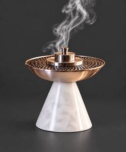 Brûleur à Bakhoor Conique en Acier Inoxydable de Luxe, Style Arabe Jali, Support Moderne pour Encens Oud, Écologique pour la Maison Islamique - Product Image 1