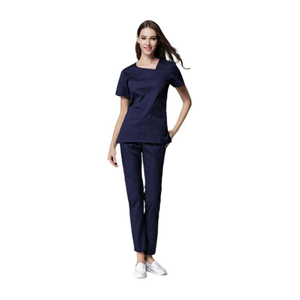 Medical Scrubs Uniforms <b>Sets</b> Women <b>Doctor</b> Fashion Work Suit Hospital Beauty Salon Spa Wear Stretch Slim Fit Two Piece Customized - Product Image 5