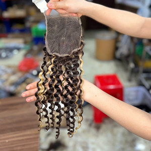 Cheap <b>Curly</b> Super Double Drawn Virgin Human Hair Bundles Vietnamese Raw Hair <b>Extensions</b> Lace Closure Frontal Set Lace Front Wigs - Product Image 4