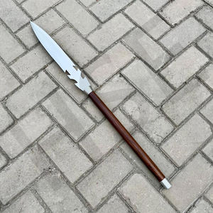 Lance viking forgée à la main - Lame en acier à haute teneur en carbone, manche en bois - Product Image 1