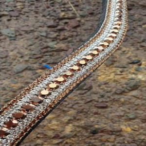 Banda Frontal para Caballo de Cuero de Alta Calidad con 5 Hileras de Cristales Negros y Transparentes en Todos los Tamaños Personalizados a Precio de Fábrica al por Mayor - Product Image 2