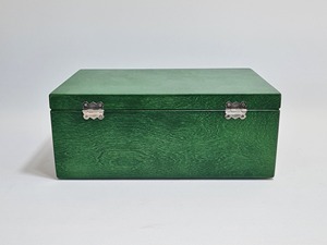 Decorative Green Wooden Organizer <b>Storage</b> Box Perfect For <b>Tabletop</b> <b>Storage</b> Home Decor And Personal Belongings From India - Product Image 3
