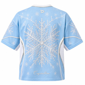 เสื้อกีฬาตาข่ายระบายอากาศพิมพ์ลายโลโก้ตามสั่ง สำหรับผู้ชายไซส์ใหญ่ น้ำหนัก 220 กรัม ผลิตจากโพลีเอสเตอร์ แขนสั้น พิมพ์ซิลค์สกรีน คอวี เป็นมิตรต่อสิ่งแวดล้อม - Product Image 3
