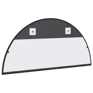 Miroir mural en verre noir 39,4 x 19,7 pouces, cadre noir élégant, décoration murale - Product Image 5