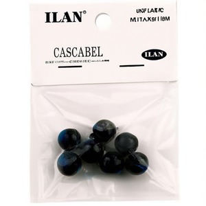 Ilan Cascabel Bell 14Mm Nero Laccato 6Pc Perline per Abbigliamento - Product Image 2
