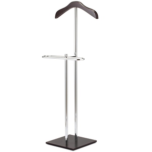 Elegant design shiny nickel-plated metal <b>coat</b> <b>stands</b> with rectangle base luxury bedroom garment <b>rack</b> customized options - Product Image 3