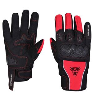 Deportes al aire libre dedo completo motocicleta Motocross guantes Unisex alta calidad piel de oveja fibra de carbono transpirable pantalla táctil - Product Image 1