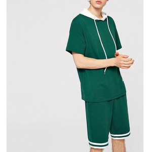 Conjunto Deportivo de Dos Piezas, Pantalones Cortos de Felpa Personalizados de Alta Calidad, Unisex, Tallas Grandes, Sudadera con Capucha y Pantalones Cortos de Verano para Hombre - Product Image 3