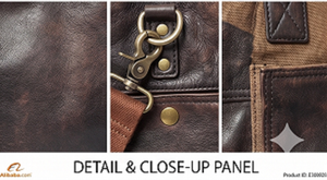 Bolso de Mensajero de Cuero Genuino Vintage de Lujo, Grande, para Oficina, Negocios, Viajes, Portátil, para Hombre - Product Image 6