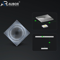 Lente de Fresnel Pmma personalizada, proyector de tira Rectangular, Faro de escenario esférico ancho, lente Fresnel lineal delgada