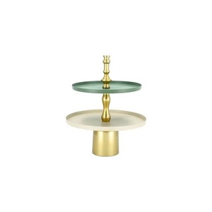 Venta al por mayor de mostradores de madera personalizables con base de metal, ideales para panaderías, cafeterías y empresas de catering. - Product Image 3