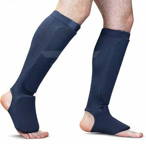 Protectores de Espinilla y Empeine Acolchados Premium para MMA, de Tela Elástica, Lavables, para Entrenamiento de Boxeo - Product Image 1