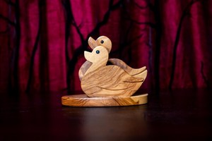 Wooden Napkin Holder Multipurpose Wooden Tissue and Napkin Rack Compact Tabletop Organizer for Dining Room <b>Office</b> <b>Desk</b> - Product Image 2