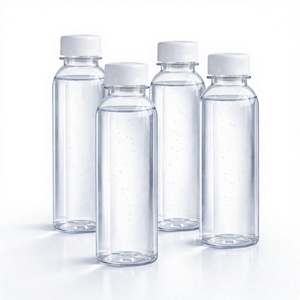 ขวดเครื่องดื่มทรงรี PET ขนาด 350 มล. พร้อมฝาเกลียวสีดำหรือสีขาว พิมพ์ลายด้วยเทคนิคซิลค์สกรีน ผลิตในเวียดนาม (รุ่น CT350-24) - Product Image 1