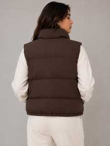 Gilet matelassé unisexe, veste sans manches légère et chaude, vêtement d'extérieur décontracté pour l'hiver, design personnalisé - Product Image 2